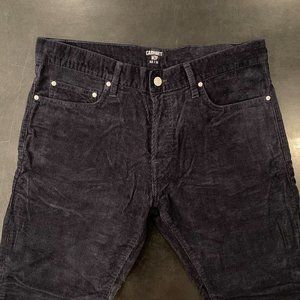Carhartt WIP Men's Klondike Pant - 32 x 32 Dark Navy Corduroy